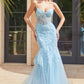 Lace & Tulle Mermaid Gown by Cinderella Divine 9316 - Special Occasion