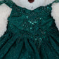 3D Appliques Sequin A-Line Girl Communion Dress by Cinderella Couture USA ASBR-8120