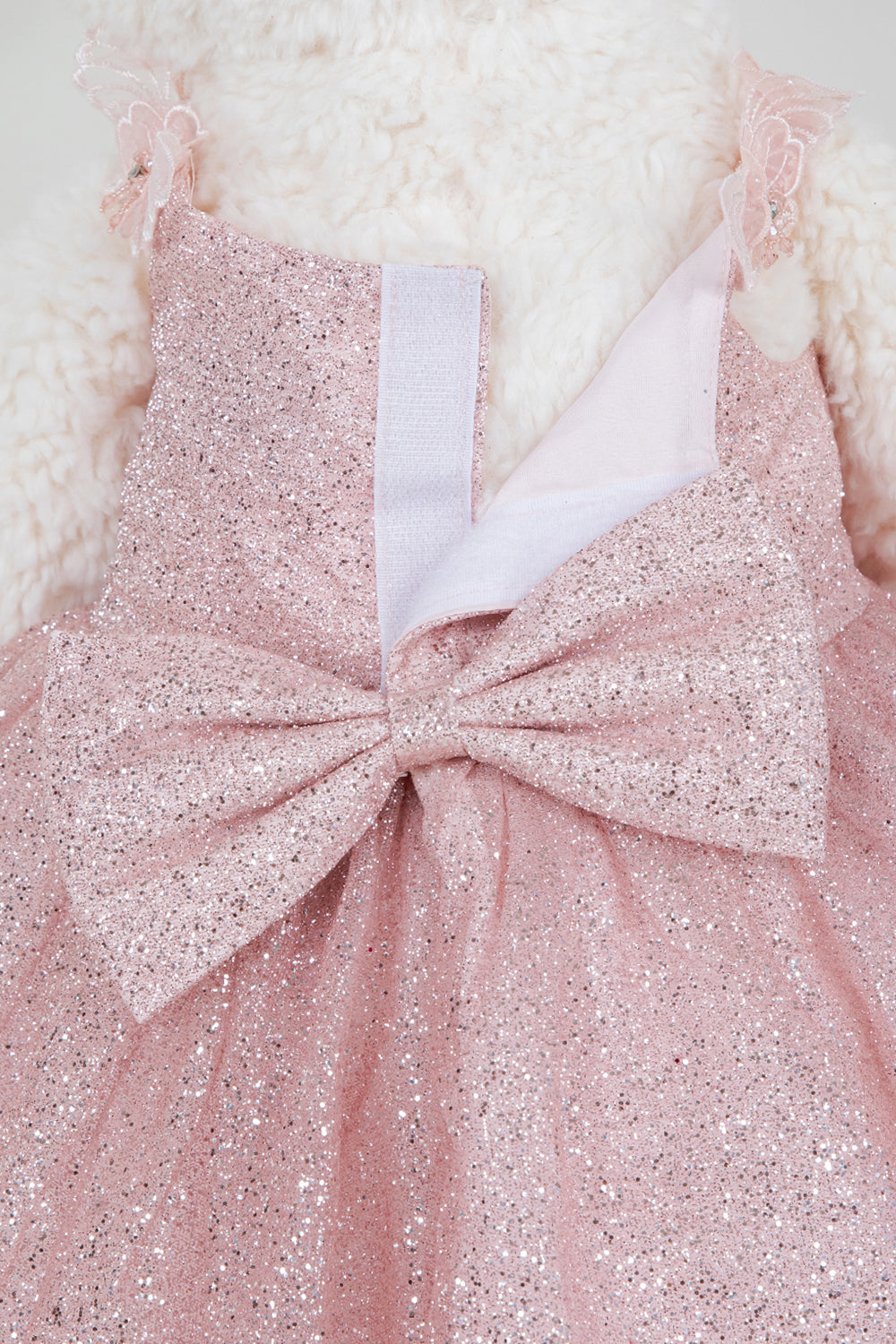 Teddy Bear V-Neckline Tulle Girl Communion Dress by Cinderella Couture USA ASBR-8270