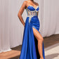 Strapless Satin Sweetheart Neckline Gown by Cinderella Divine CD343 - Special Occasion