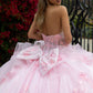 Strapless 3D Flower Applique Quinceanera Dress by GLS by Gloria - GL3549