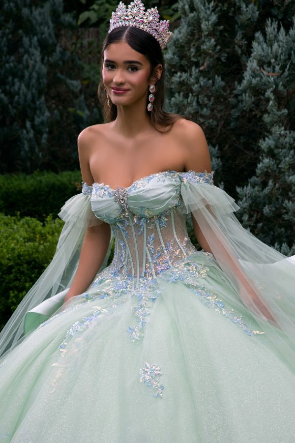 Embroidery Sweetheart Neckline Quinceanera Dress by GLS by Gloria - GL3550