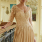 Embroidery Illusion V-Neckline A-Line Women Formal Dress by Elizabeth K - GL3573 - Special Occasion/Curves