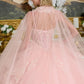 Tulle Spaghetti Strap Sequin Quinceanera Dress by Elizabeth K - GL3645
