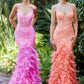 Fitted Feather Mermaid Gown by Andrea & Leo Couture A1116 - Special Occasion