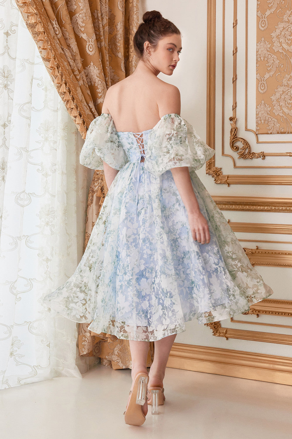 Strapless English Garden Tea Dress by Andrea & Leo Couture A1196 - Special Occasion