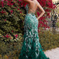 Embellished Feather Mermaid Formal Evening Gown by Andrea & Leo Couture - A1229 - Special Occasion