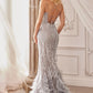 Embellished Feather Mermaid Formal Evening Gown by Andrea & Leo Couture - A1229 - Special Occasion