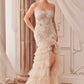 Strapless Lace & Tulle Mermaid Formal Evening Gown by Andrea & Leo Couture - A1255 - Special Occasion