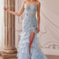 Strapless Lace & Tulle Mermaid Formal Evening Gown by Andrea & Leo Couture - A1255 - Special Occasion