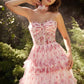 Floral Strapless A-Line Formal Evening Gown by Andrea & Leo Couture - A1334 - Special Occasion/Curves