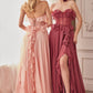 Strapless Chiffon Ruffle A-Line Formal Evening Gown by Andrea & Leo Couture - A1341 - Special Occasion