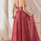 Strapless Chiffon Ruffle A-Line Formal Evening Gown by Andrea & Leo Couture - A1341 - Special Occasion