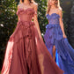 Strapless Chiffon Ruffle A-Line Formal Evening Gown by Andrea & Leo Couture - A1341 - Special Occasion