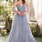 Strapless V-Neckline Layered Tulle Gown by Andrea and Leo A1369 - Special Occasion/Curves