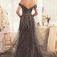 Off The Shoulder Sweetheart Neckline Gown by Andrea and Leo A1375 - Special Occasion/Curves