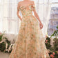 Off The Shoulder A-Line Gown by Andrea and Leo A1466 - Special Occasion/Curves