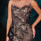 Fitted Illusion Neckline Gown by Andrea and Leo A1489 - Special Occasion/Curves