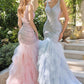 Deep V-Neckline Mermaid Gown by Andrea and Leo A1493 - Special Occasion