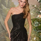 Strapless Draped Bodice Leg Slit Gown by Andrea and Leo A1497 - Special Occasion