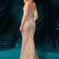 Cold Shoulder Straps Sheath Gown by Andrea and Leo A1510 - Special Occasion