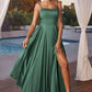 Satin A-Line Straight Neckline Gown by Cinderella Divine B8402 - Special Occasion