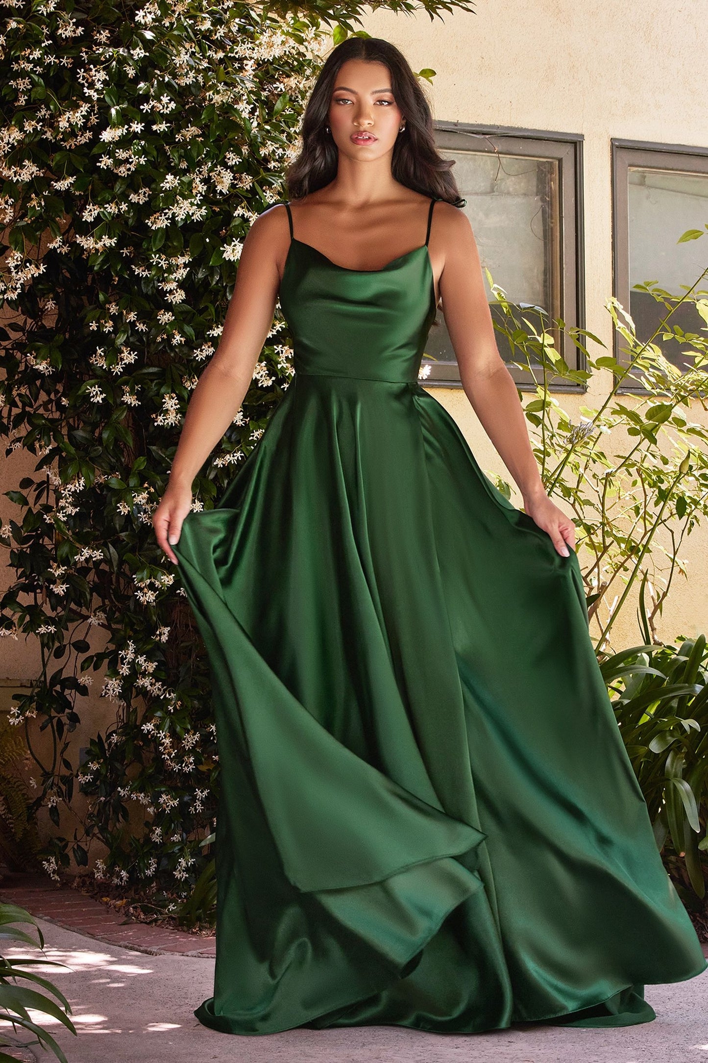 Simple Satin A-Line Dress by Cinderella Divine BD104 - Special Occasion