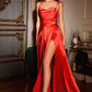 Simple Satin A-Line Dress by Cinderella Divine BD104 - Special Occasion