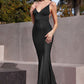 Sexy Fitted V-Neckline Glitter Gown By Astee BD4001 - Women Evening Formal Gown - Special Occasion