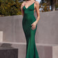 Sexy Fitted V-Neckline Glitter Gown By Astee BD4001 - Women Evening Formal Gown - Special Occasion