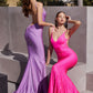 Sexy Fitted V-Neckline Glitter Gown By Astee BD4001 - Women Evening Formal Gown - Special Occasion