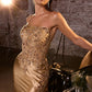 Stretch Satin Strapless Neckline Gown By Ladivine C168 - Women Evening Formal Gown - Special Occasion