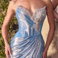Sweetheart Neckline Leg Slit Gown By Ladivine CA113 - Women Evening Formal Gown - Special Occasion