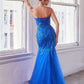 Embellished Strapless Mermaid Gown by Cinderella Divine CB139 - Special Occasion