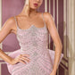 Beaded Scoop Neckline Gown By Ladivine CB167 - Women Evening Formal Gown - Special Occasion