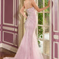 Beaded Scoop Neckline Gown By Ladivine CB167 - Women Evening Formal Gown - Special Occasion
