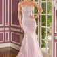 Beaded Scoop Neckline Gown By Ladivine CB167 - Women Evening Formal Gown - Special Occasion