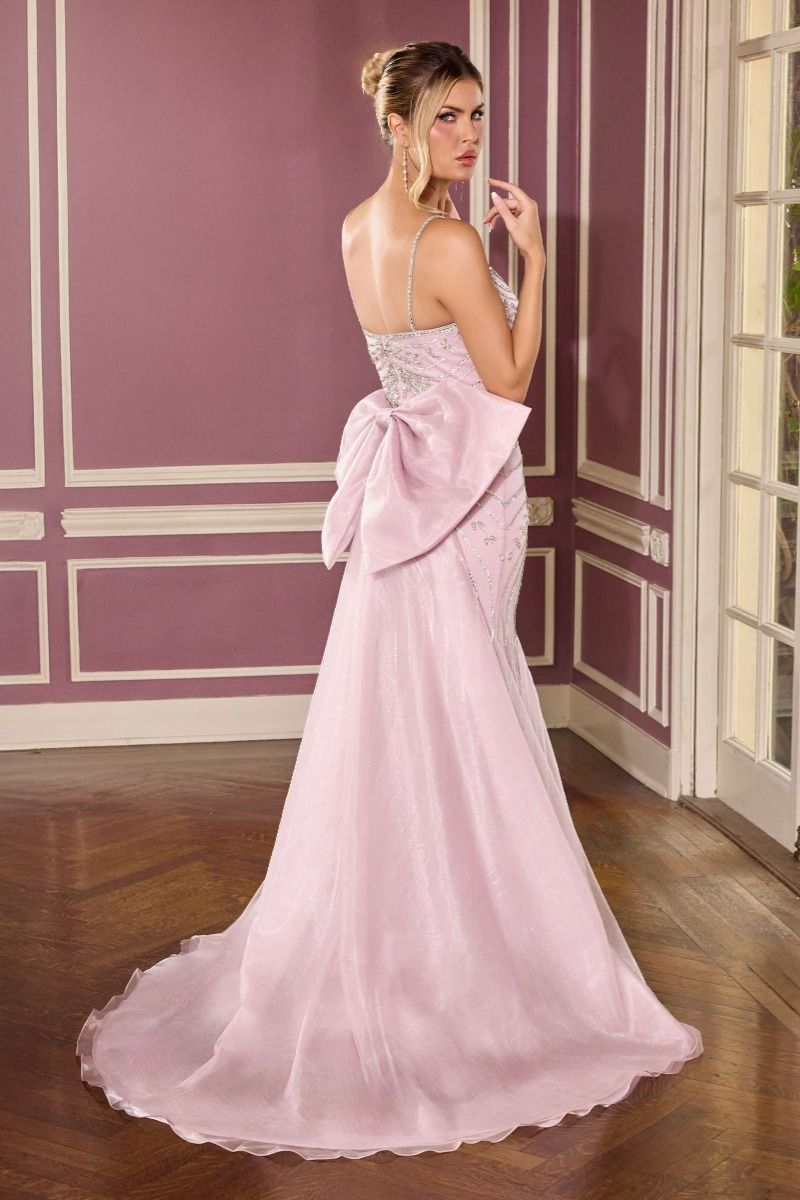 Beaded Scoop Neckline Gown By Ladivine CB167 - Women Evening Formal Gown - Special Occasion