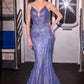 Crystal Sweetheart Neckline Gown By Ladivine CC0801 - Women Evening Formal Gown - Special Occasion