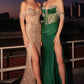 Off The Shoulder Fully Beaded Gown By Ladivine CC324 - Women Evening Formal Gown - Special Occasion