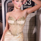 Beaded Strapless Neckline Gown By Ladivine CC490 - Women Evening Formal Gown - Special Occasion