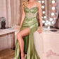 Beaded Strapless Neckline Gown By Ladivine CC490 - Women Evening Formal Gown - Special Occasion