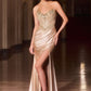 Embroidery Strapless Sweetheart Gown By Ladivine CC491 - Women Evening Formal Gown - Special Occasion