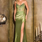 Embroidery Strapless Sweetheart Gown By Ladivine CC491 - Women Evening Formal Gown - Special Occasion