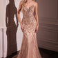 Strapless Embellished Mermaid Gown by Cinderella Divine CC6018 - Special Occasion