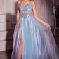 Sweetheart Neckline Tulle A-Line Gown by Cinderella Divine CD0234 -  Special Occasion/Curves