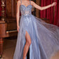 Sweetheart Neckline Tulle A-Line Gown by Cinderella Divine CD0234 -  Special Occasion/Curves