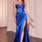 Daisy Embellished Strapless Corset Gown By Ladivine CD295 - Women Evening Formal Gown - Special Occasion