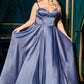 Sweetheart Neckline A-Line Gown By Ladivine CD337C - Women Evening Formal Gown - Curves