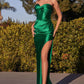 Fitted Satin Strapless Sexy Gown by Cinderella Divine CD338 - Special Occasion/Curves